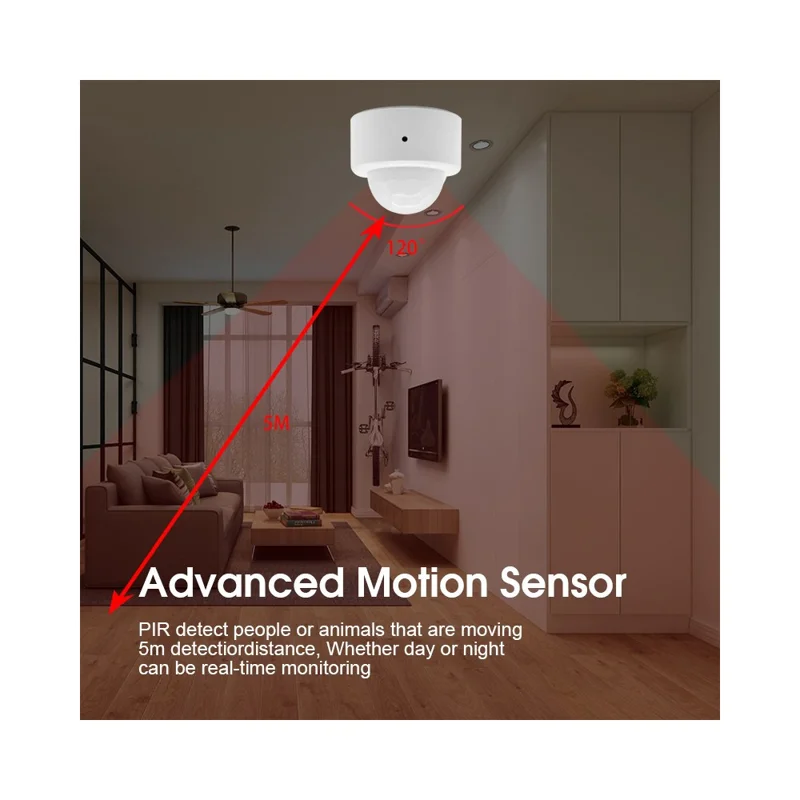 MS10 Zigbee PIR Sensor Motion Detector Smart Home Module Wireless Human Body Infrared Sensor Alarm