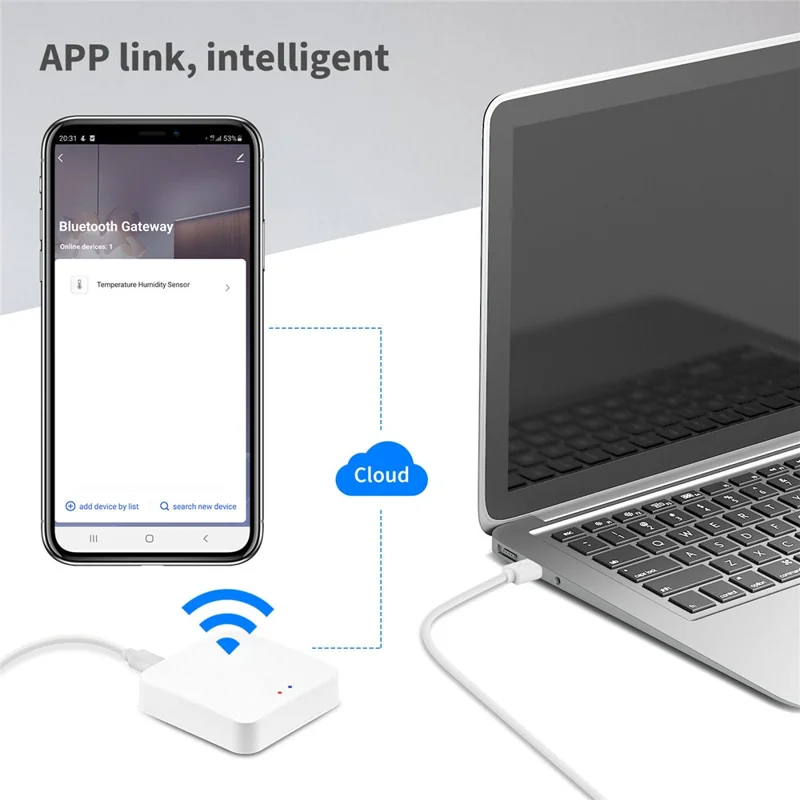 GW003 Tuya Bluetooth-Compatible Smart Home Gateway Wireless Remote Control Intelligent MESH Network Hub