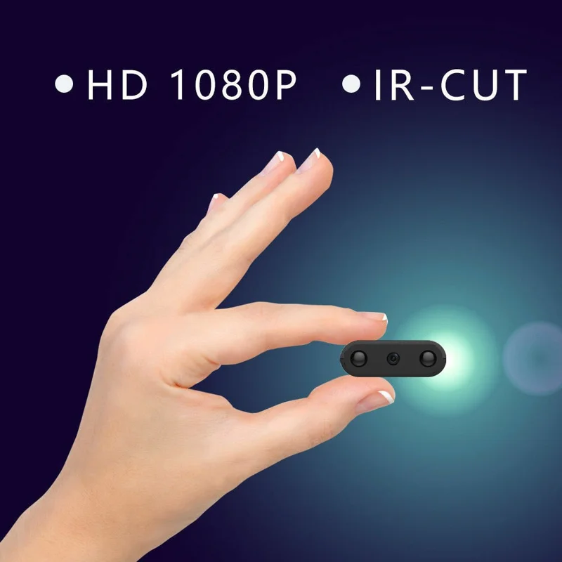 XF Mini Caméra de Sécurité sans Fil WiFi pour Maison Haute Définition Vision Nocturne Surveillance à Distance Compatible Android iOS