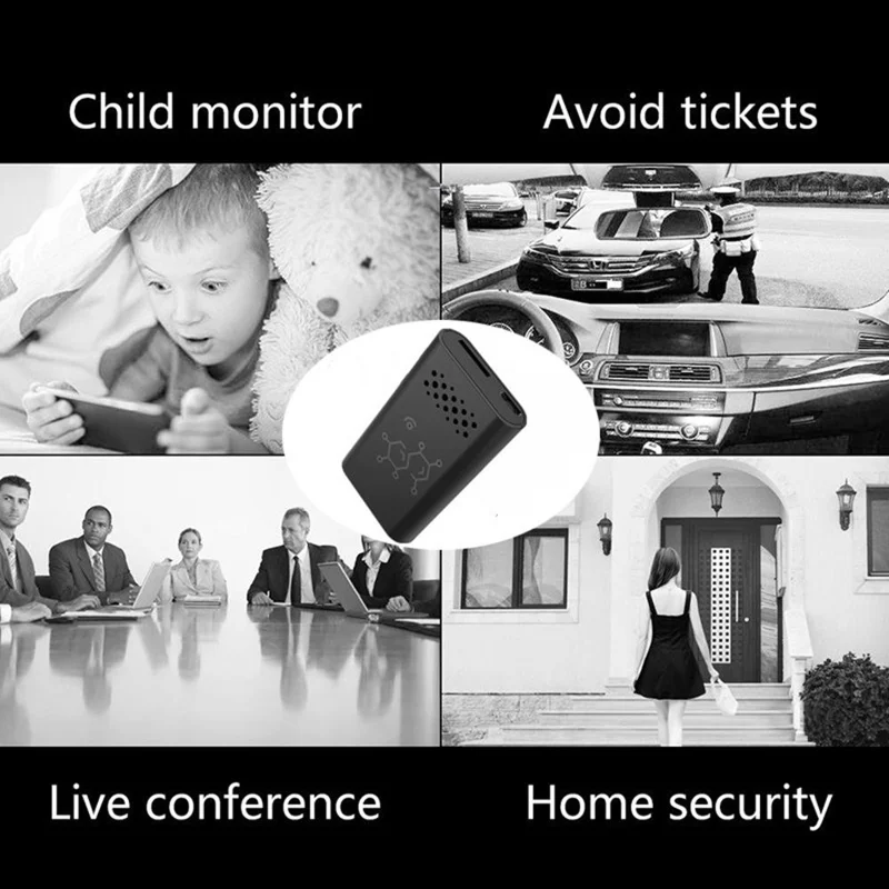 XF Mini Caméra de Sécurité sans Fil WiFi pour Maison Haute Définition Vision Nocturne Surveillance à Distance Compatible Android iOS