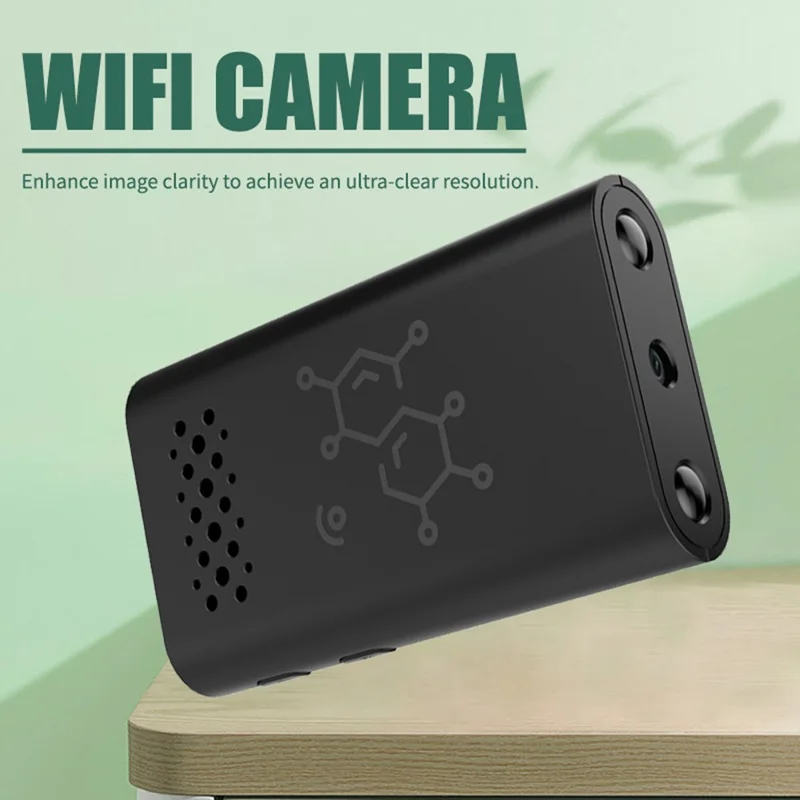 XF Mini Caméra de Sécurité sans Fil WiFi pour Maison Haute Définition Vision Nocturne Surveillance à Distance Compatible Android iOS