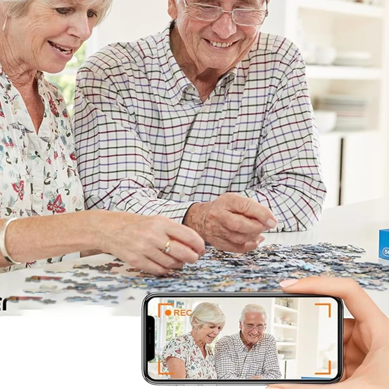 XF Mini Caméra de Sécurité sans Fil WiFi pour Maison Haute Définition Vision Nocturne Surveillance à Distance Compatible Android iOS