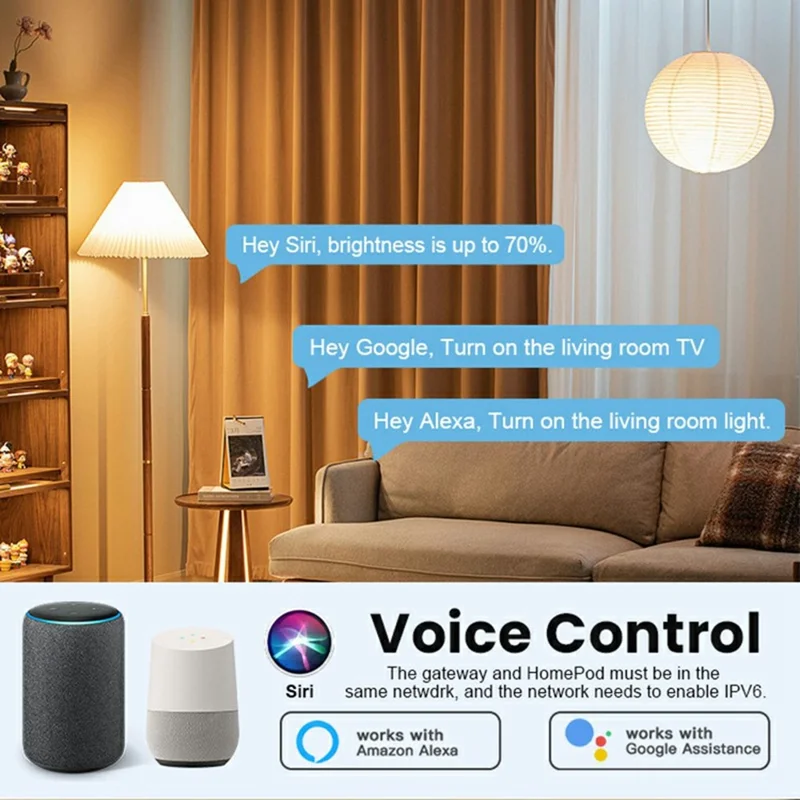 GW01 Tuya Smart Home Gateway Matter Protocol Multi-Mode Wired Hub for Zigbee Thread Network Central Control