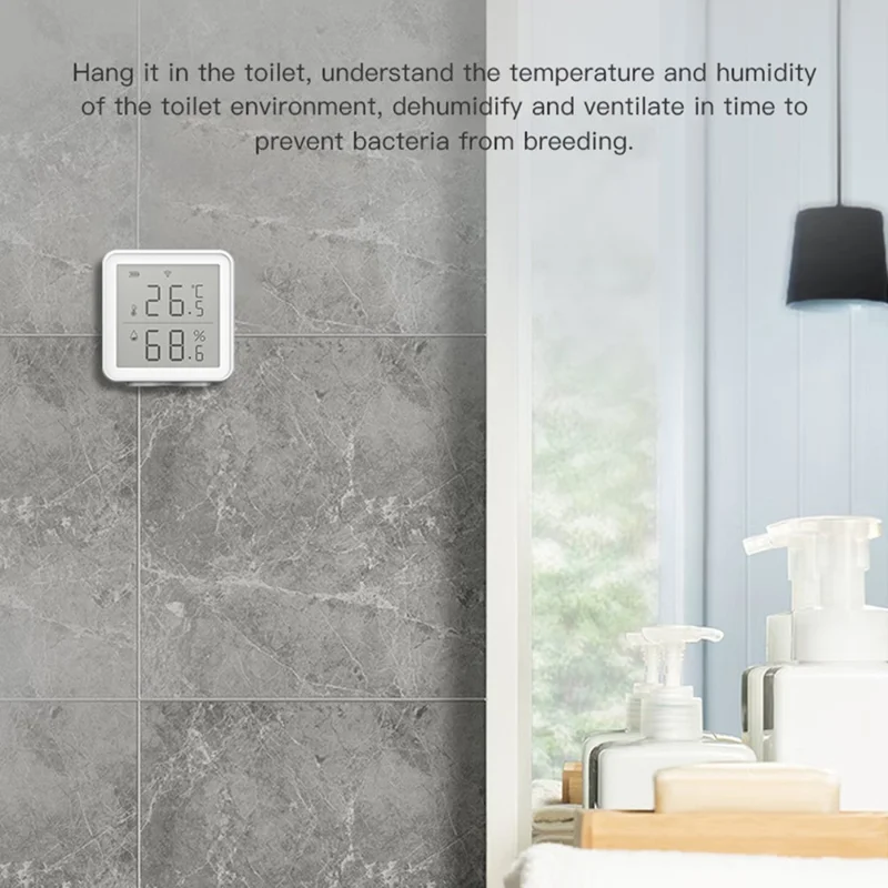 Détecteur de température et d'humidité WiFi TH03 - Thermomètre et hygromètre intérieur sans fil