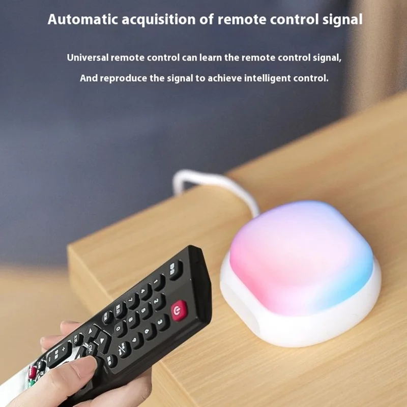 Controle Remoto Universal Inteligente IR10 Wi-Fi com Aprendizado Automático e Luz Ambiente para Eletrodomésticos