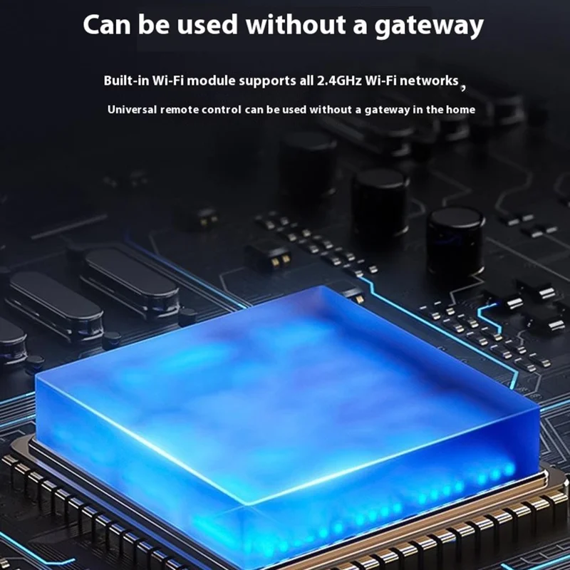 Controle Remoto Universal Inteligente IR10 Wi-Fi com Aprendizado Automático e Luz Ambiente para Eletrodomésticos