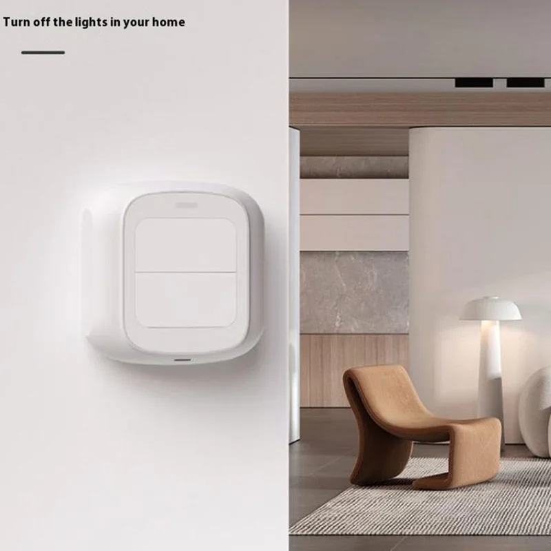SC10 2-Gang Smart Switch Zigbee / Wifi Wireless Remote Control Button for Smart Home Automation - WiFi Version
