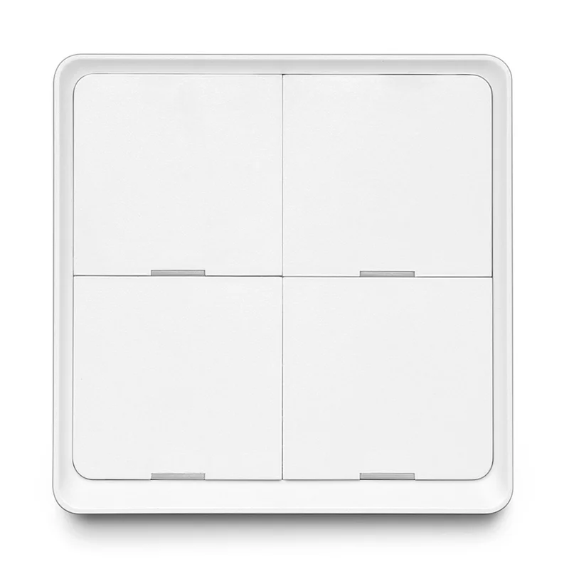 SC04 Painel de Interruptor Inteligente Sem Fio Zigbee de 4 Canais para Controle Remoto de Cenas Programáveis