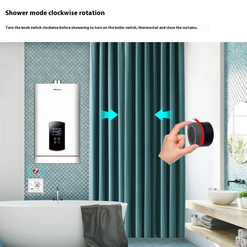 SC05 Zigbee Smart Home Switch Rotary Knob Wireless Remote Control Dimmer