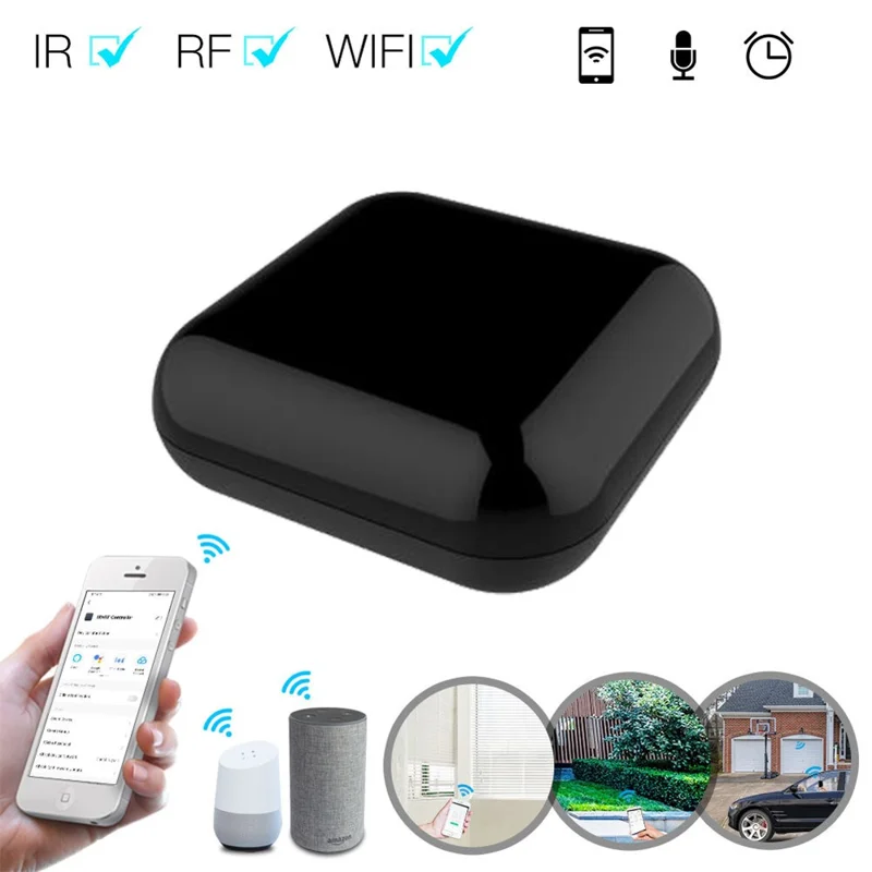 IR11 WiFi Smart Universal Remote Control IR RF Learning Voice Control Smart Home RF433 Infrared Radio Frequency Controller