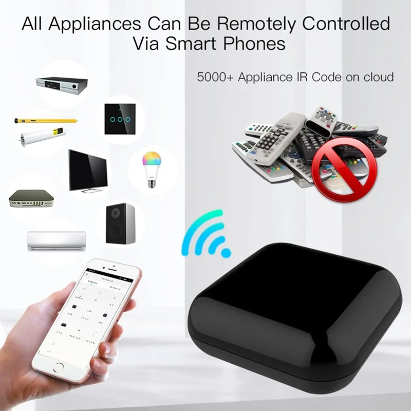 IR11 WiFi Smart Universal Remote Control IR RF Learning Voice Control Smart Home RF433 Infrared Radio Frequency Controller