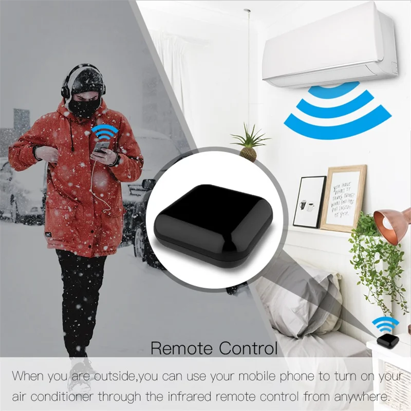IR11 WiFi Smart Universal Remote Control IR RF Learning Voice Control Smart Home RF433 Infrared Radio Frequency Controller