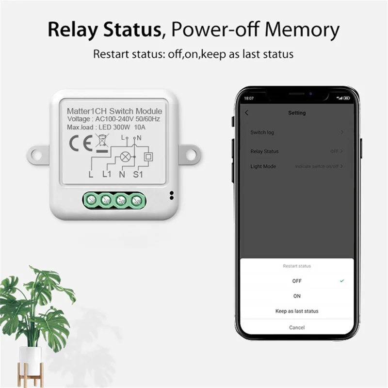 Matter SB04 für Homekit 4-Kanal WiFi Smart Switch Modul Drahtlose Sprachsteuerung Versteckte Fernbedienung