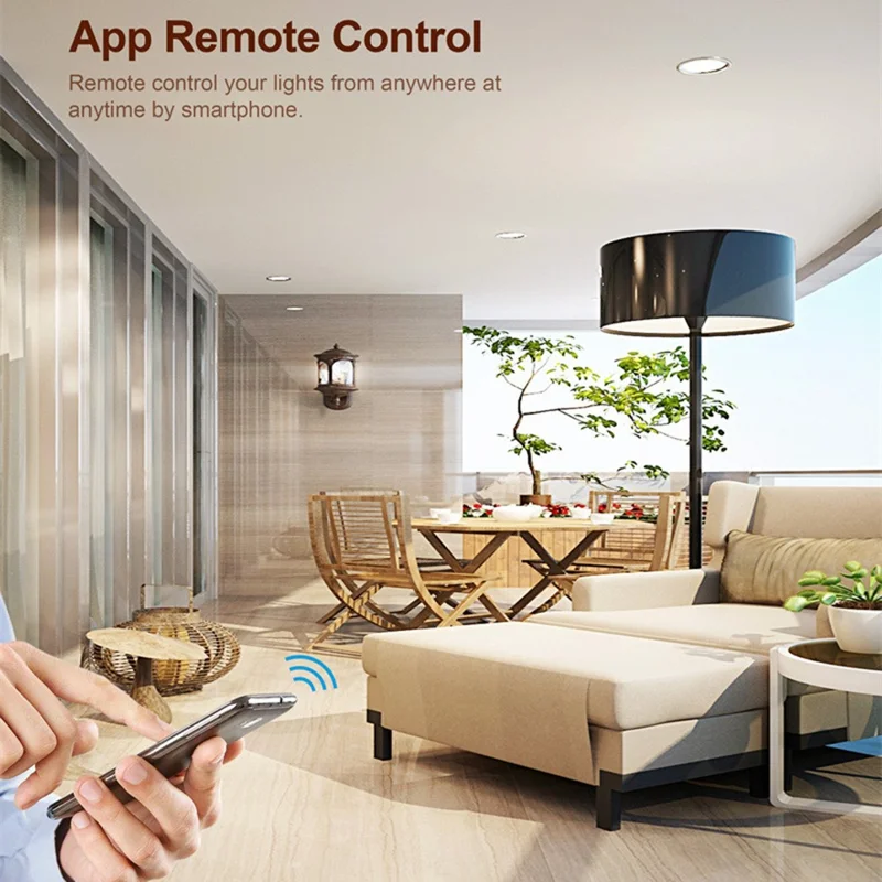 DM01 Module Interrupteur Intelligent WiFi 1 Gang avec Contrôle Vocal, Minuterie et Variateur pour Commande d'Éclairage à Distance