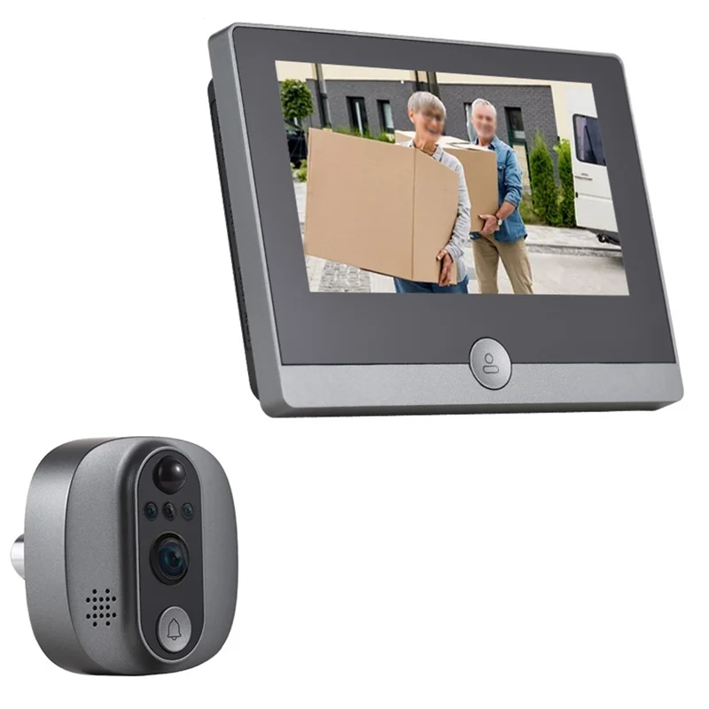 W1 4.3 Inch Color Screen WiFi Digital Peephole Camera Motion Detection Two Way Audio Smart Door Viewer