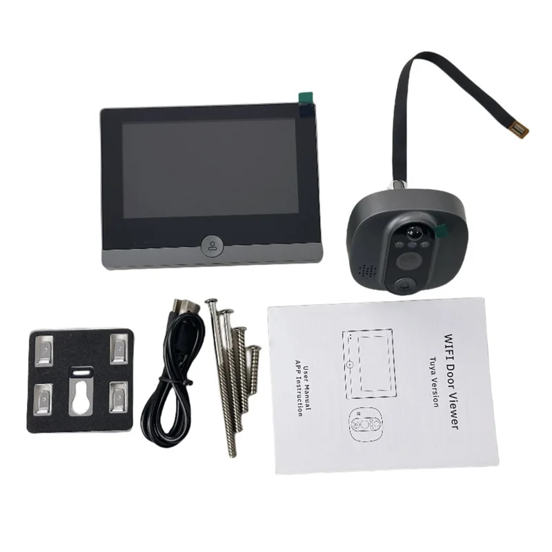 W1 4.3 Inch Color Screen WiFi Digital Peephole Camera Motion Detection Two Way Audio Smart Door Viewer