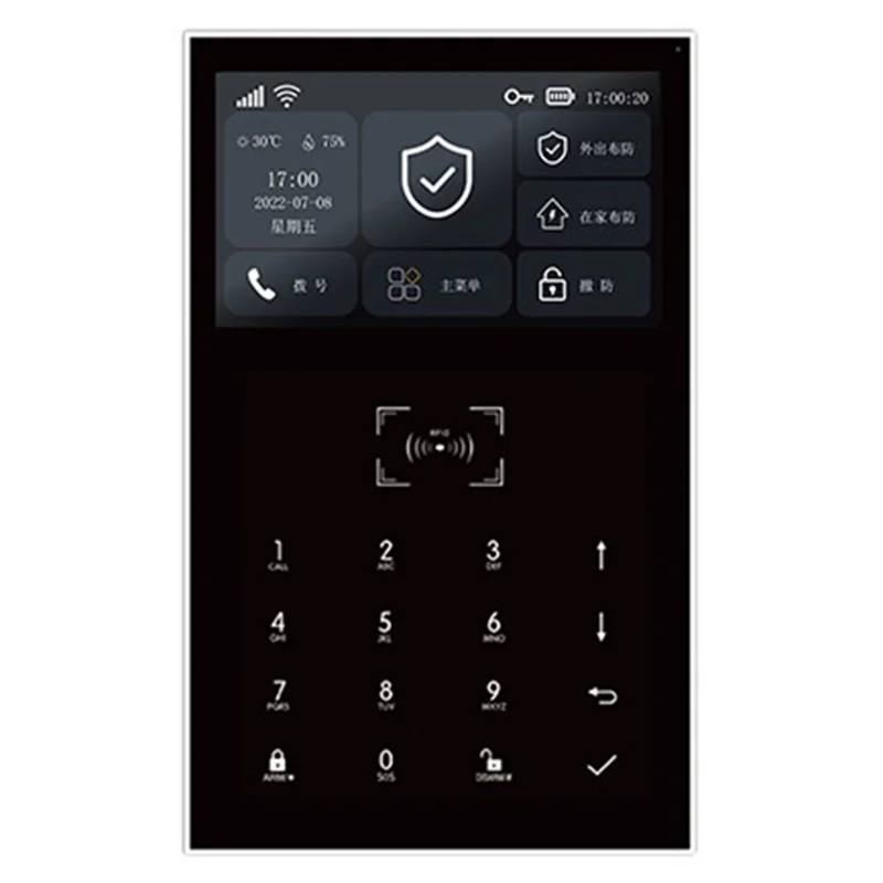 PG-109 Sistema de Alarme Inteligente de Segurança Residencial 4G com Wi-Fi, Alarme Anti-Invasão sem Fio com Controle Remoto - Plug Europeu