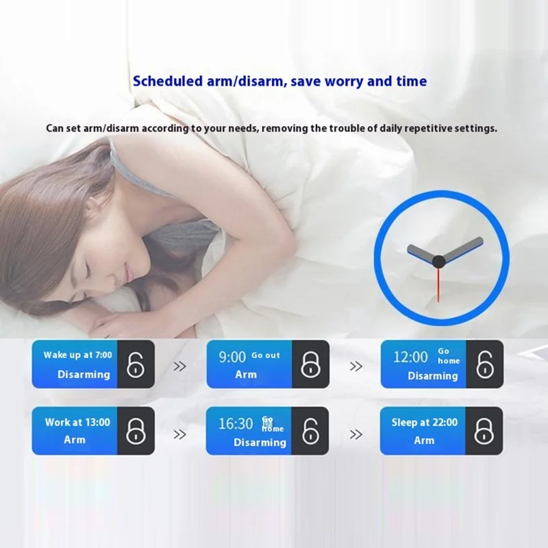 Sistema de alarme inteligente de segurança doméstica PG-108 Controle remoto por aplicativo Alerta de intrusão sem fio, versão WiFi + 2G - Plugue europeu