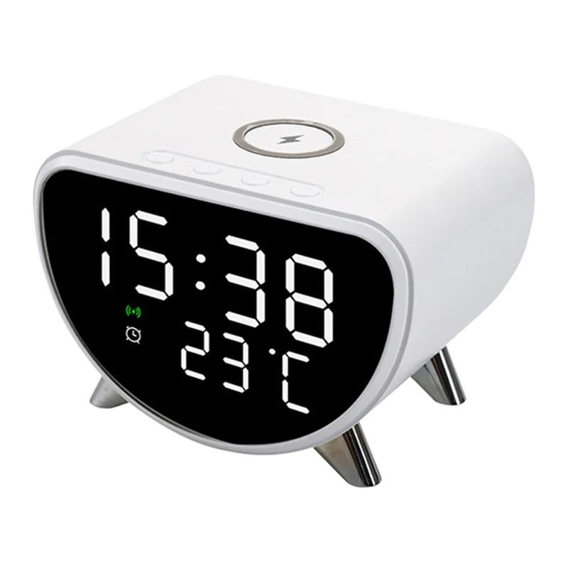 5 in 1 15W Smart Desktop Phone Charger HD Hidden Camera Wireless WiFi Security Camera - White