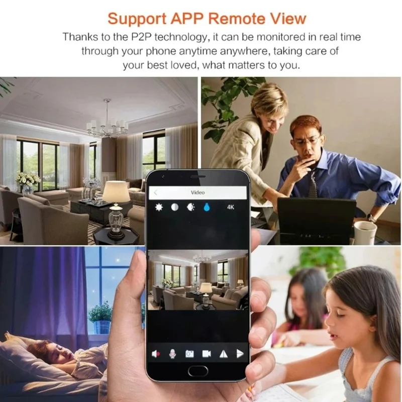 Lampada antizanzare multifunzionale con Telecamera WiFi e Rilevamento di Movimento HD 1080P per la Sicurezza Domestica