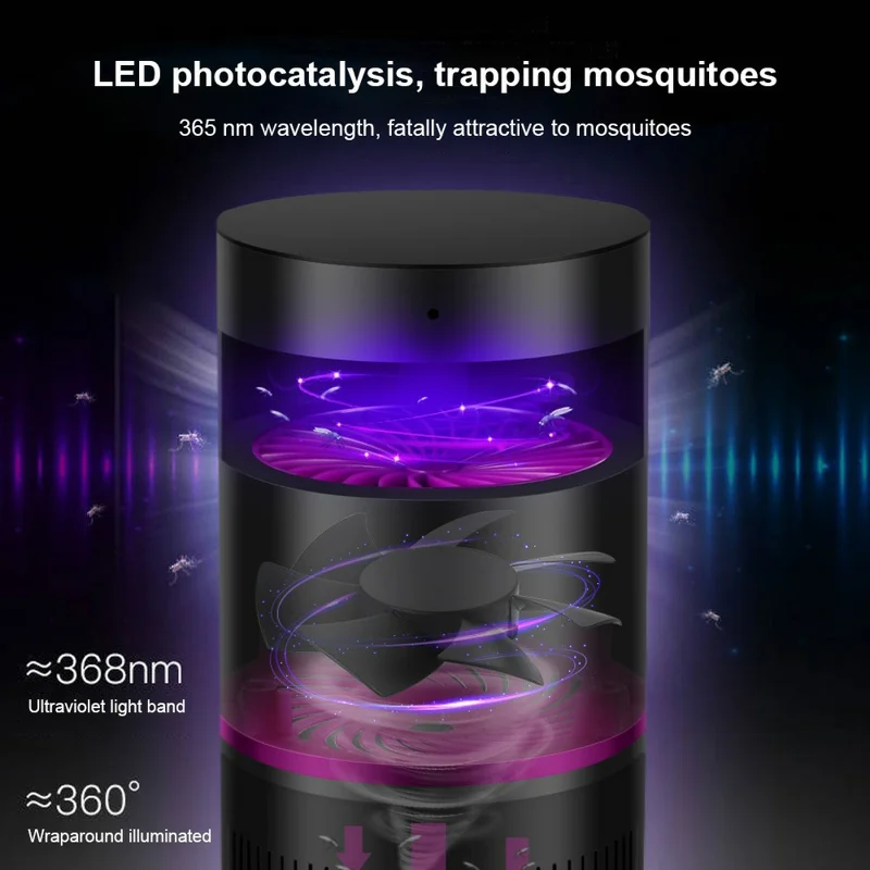 Lampada antizanzare multifunzionale con Telecamera WiFi e Rilevamento di Movimento HD 1080P per la Sicurezza Domestica