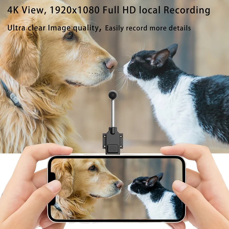 Telecamera di sicurezza domestica intelligente W7 per il monitoraggio di bambini e animali domestici 4K 1080P Visione notturna Audio bidirezionale WiFi Telecamera di sorveglianza