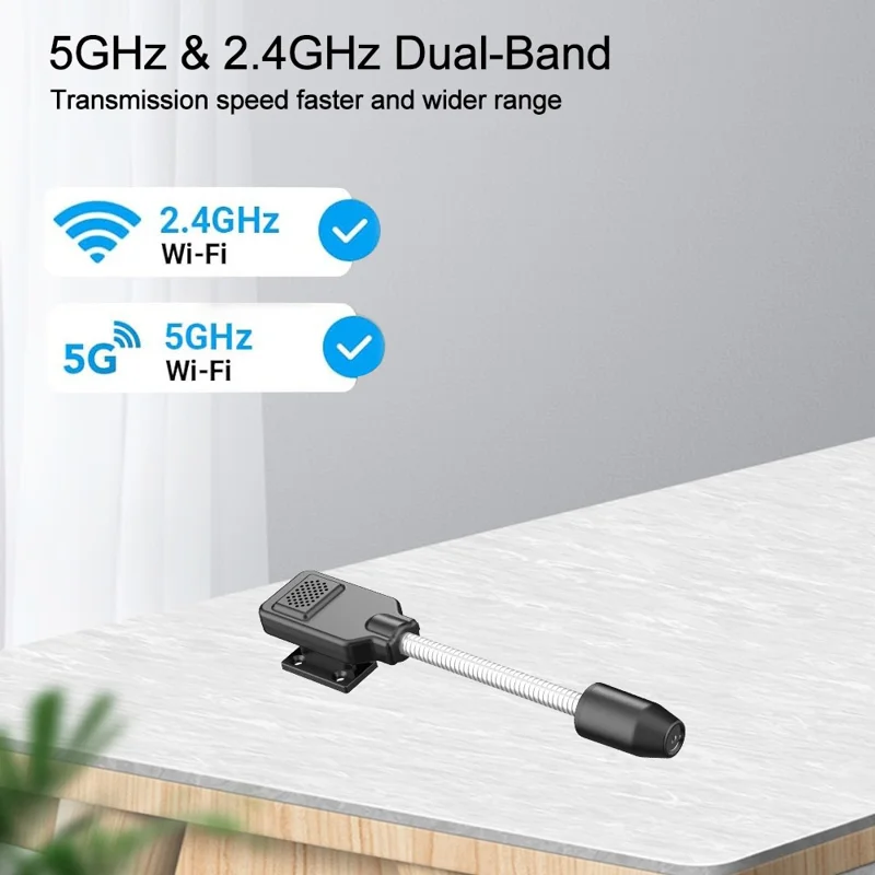 Telecamera di sicurezza domestica intelligente W7 per il monitoraggio di bambini e animali domestici 4K 1080P Visione notturna Audio bidirezionale WiFi Telecamera di sorveglianza