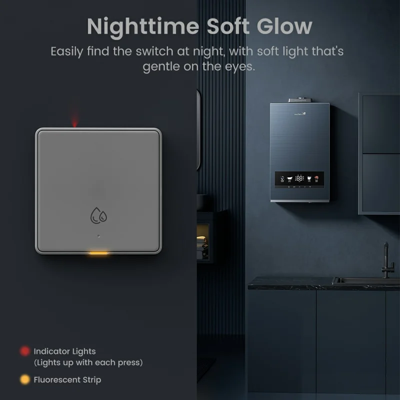 KG128 4000W WiFi Smart Timer Switch for Water Heater Power Monitor Work with Alexa Google Assistant, EU Plug - White