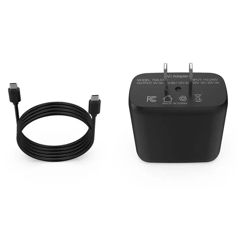 DOBE TNS-5168 US Plug 60W Fast Charger for Nintendo Switch 2  /  Switch OLED  /  Switch Console Type C Power Adapter with Cable