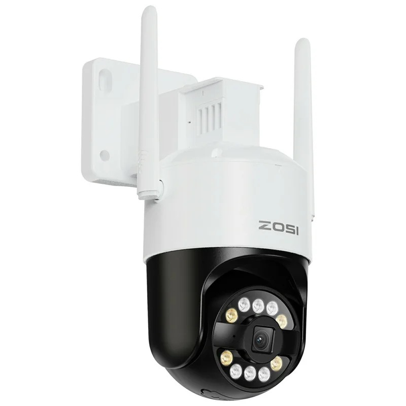 ZOSI C296 3K 5MP WiFi 6 Système de Caméras de Sécurité avec Détection Humaine et Véhicule - 4 Caméras Pivotantes, NVR 8CH 4K avec Disque Dur de 1 To - Prise US