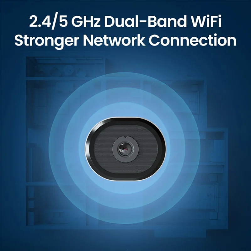 ZOSI C680 Câmera de Janela 2K Visão Noturna Colorida 3MP WiFi 2,4/5GHz Detecção de Pessoas e Veículos por IA Câmera de Segurança - Plug dos EUA