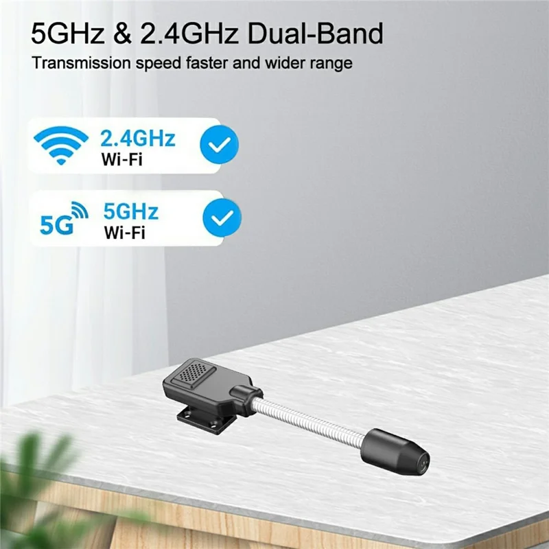 W7 Telecamera di Sorveglianza Notturna per Bambini e Animali Domestici con Monitor Intelligente WiFi, con Scheda da 32GB + Lettore di Schede