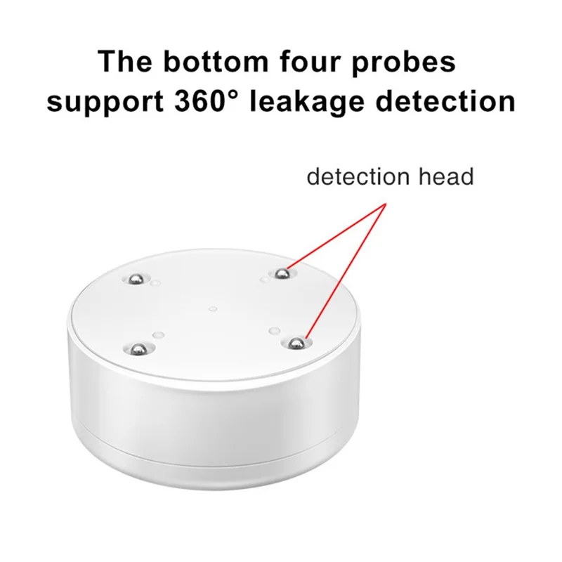 SQ400C001 100dB Alarm WLAN Smart Wasserleckerkennung kompatibel mit Amazon Alexa / Google Assistant