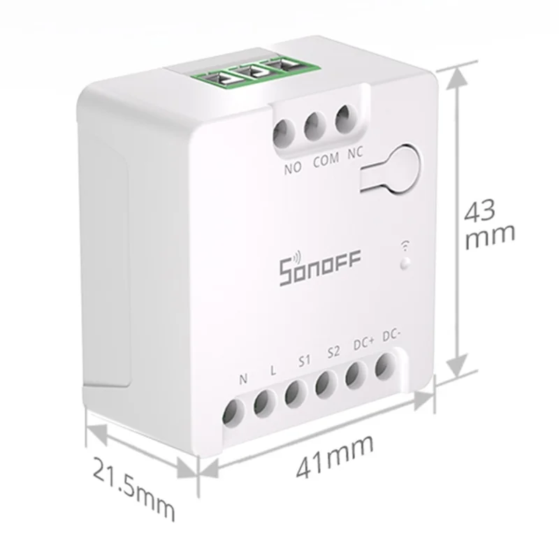 SONOFF MINI-D Commutateur intelligent WiFi Relais à contact sec Protocole Matter Prise en charge d'entrée AC/DC Contrôle intelligent