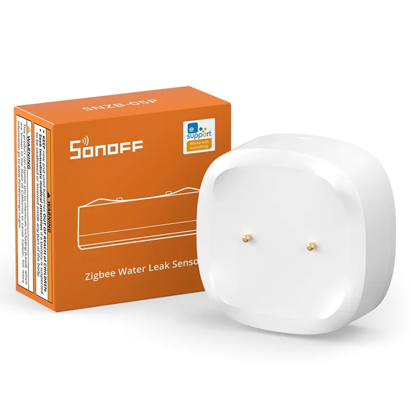 SONOFF SNZB-05P Ewelink Zigbee 3.0 Water Leak Detector Flood Alert Overflow Security Alarm Sensor