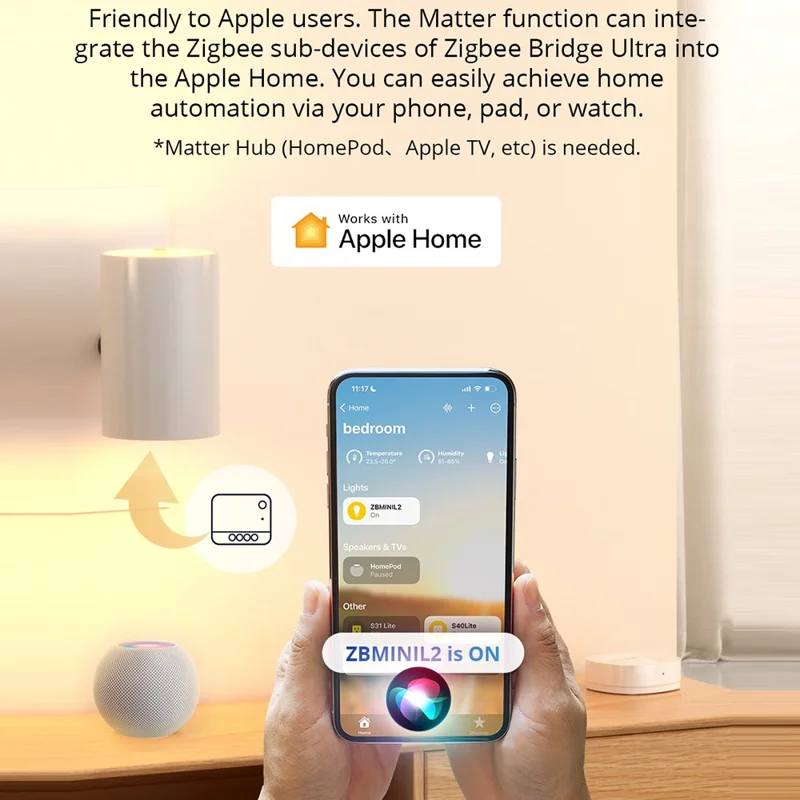 SONOFF ZBBridge-U Zigbee 3.0 Matter Bridge WLAN Smart Home Gateway mit Ethernet-Anschluss