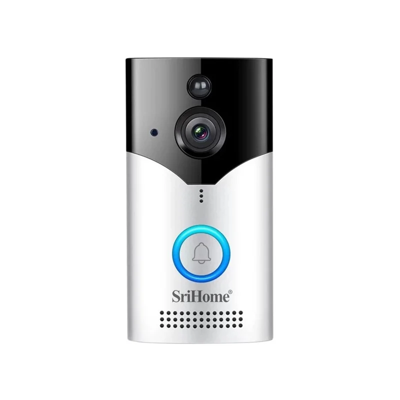SRIHOME DH051_002_008 Smart Wireless Doorbell Set 4MP HD Indoor Video Intercom Low Power Consumption for Home - EU Plug