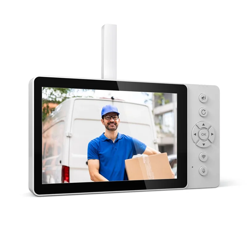 SRIHOME DH051_002_008 Smart Wireless Doorbell Set 4MP HD Indoor Video Intercom Low Power Consumption for Home - US Plug