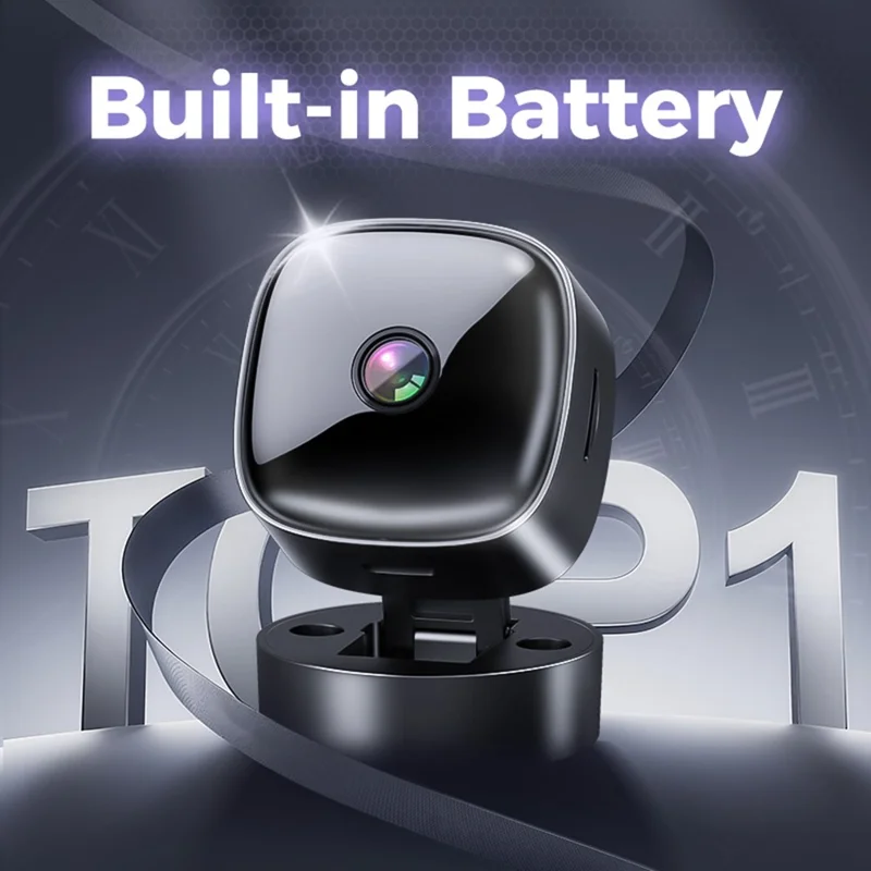 Telecamera WiFi compatta S1 Rotazione a 360° HD 1080P Monitoraggio remoto Telecamera per la sicurezza interna con visione notturna