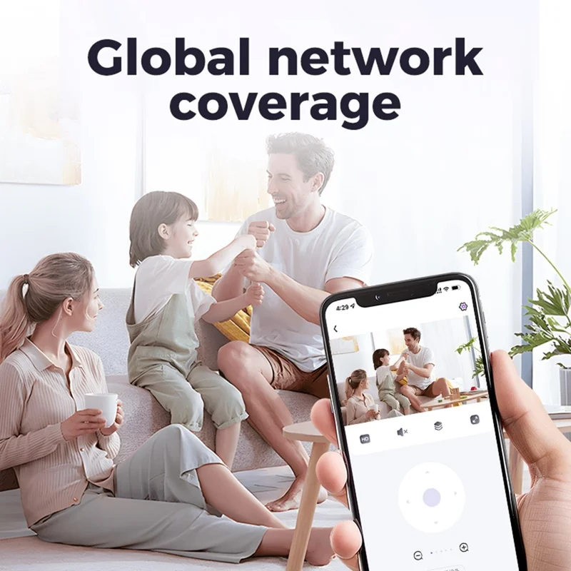 Telecamera WiFi compatta S1 Rotazione a 360° HD 1080P Monitoraggio remoto Telecamera per la sicurezza interna con visione notturna