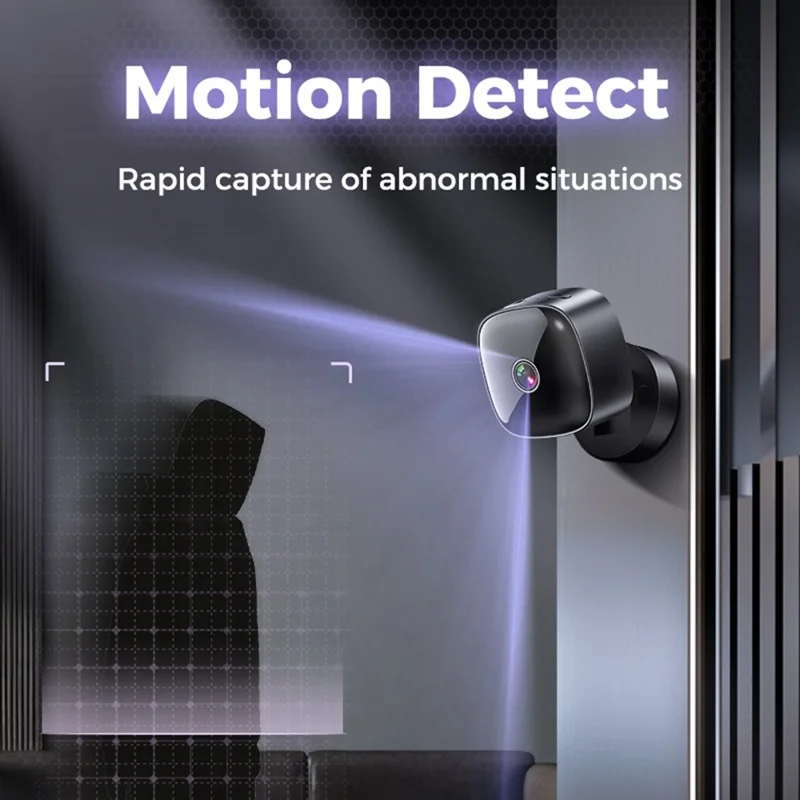 s1 Smart Remote WiFi HD Mini-kamera, realtidsovervågning med nattevision til hjemmesikkerhed, med 32 GB kort + kortlæser