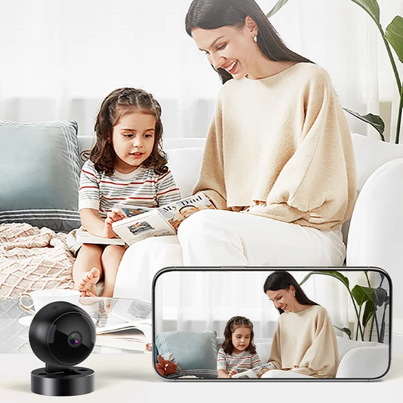 s2 Real Time Viewing Smart WiFi HD Mini Camera Remote Monitoring Night Vision Surveillance Cam, with 32GB Card + Card Reader