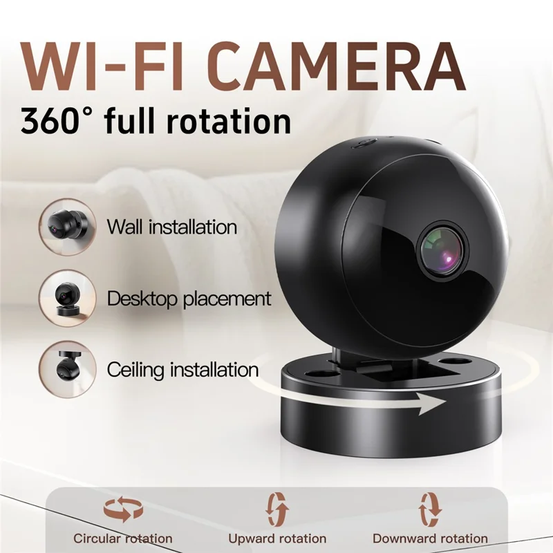 s2 Real Time Viewing Smart WiFi HD Mini Camera Remote Monitoring Night Vision Surveillance Cam