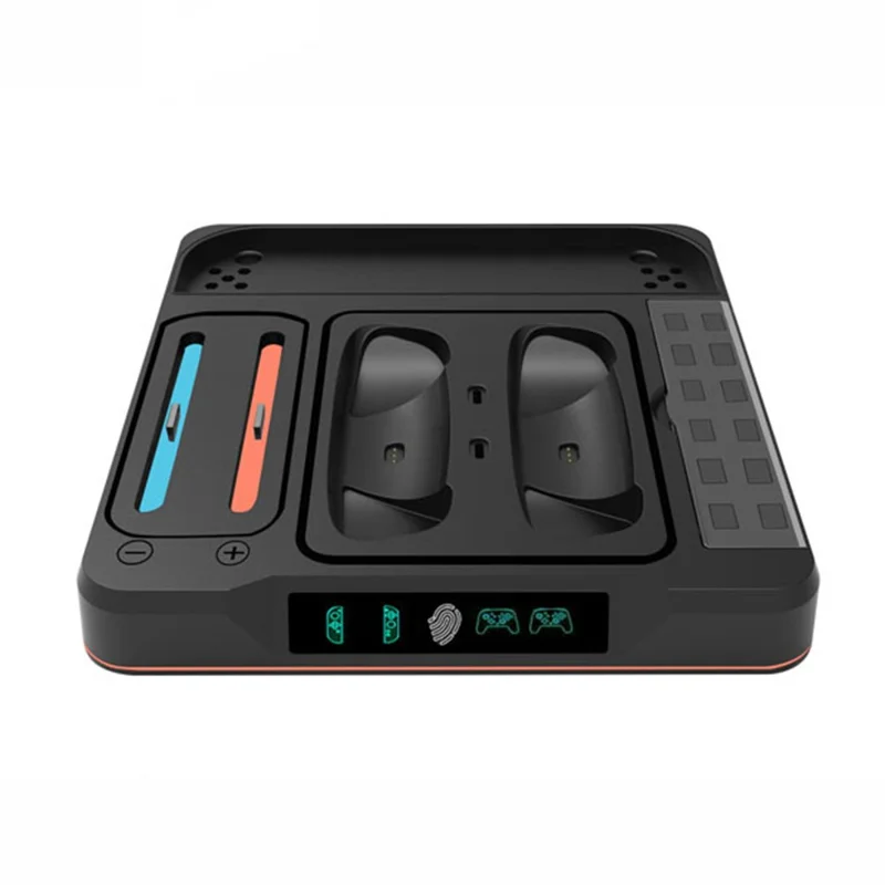 KJH NS2-525 For Nintendo Switch 2 / Switch 2 Pro Controller Charging Dock RGB Lighting USB Hub with Game Card Slots