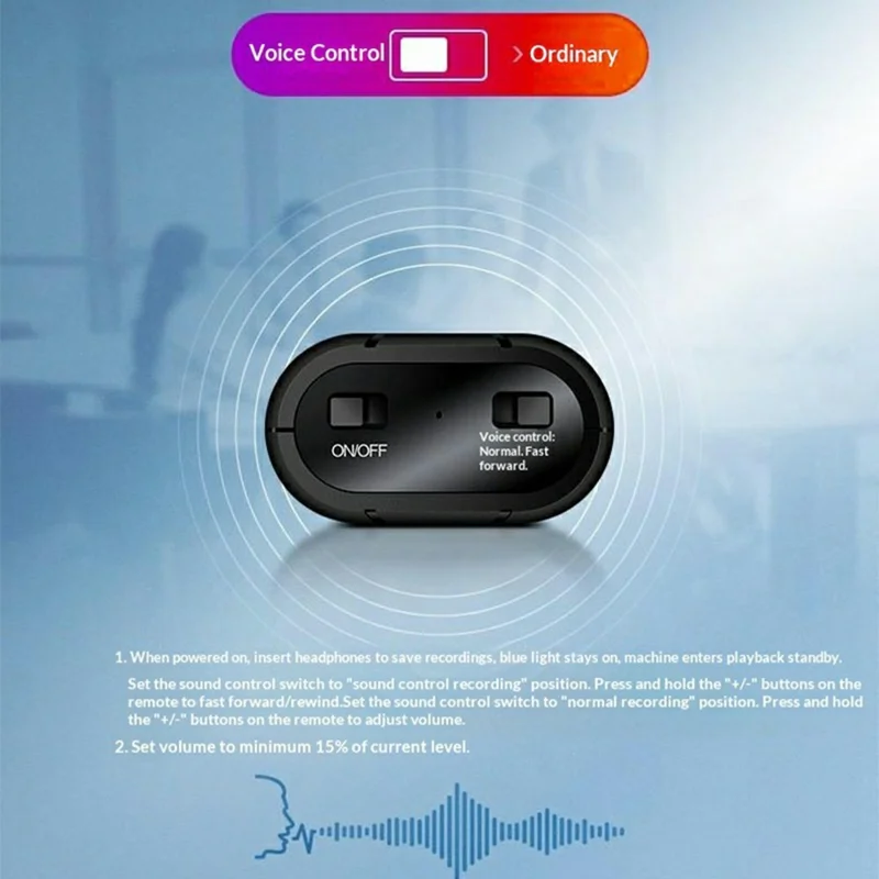 جهاز تسجيل صوتي احترافي B800 قلم مسجل بصوت عالي الوضوح مع خاصية تقليل الضوضاء (بدون ذاكرة)