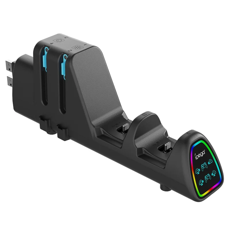 IPEGA PG-SW2187 10 w 1 stacja ładująca RGB dla kontrolerów Nintendo Switch / Switch 2 i Pro
