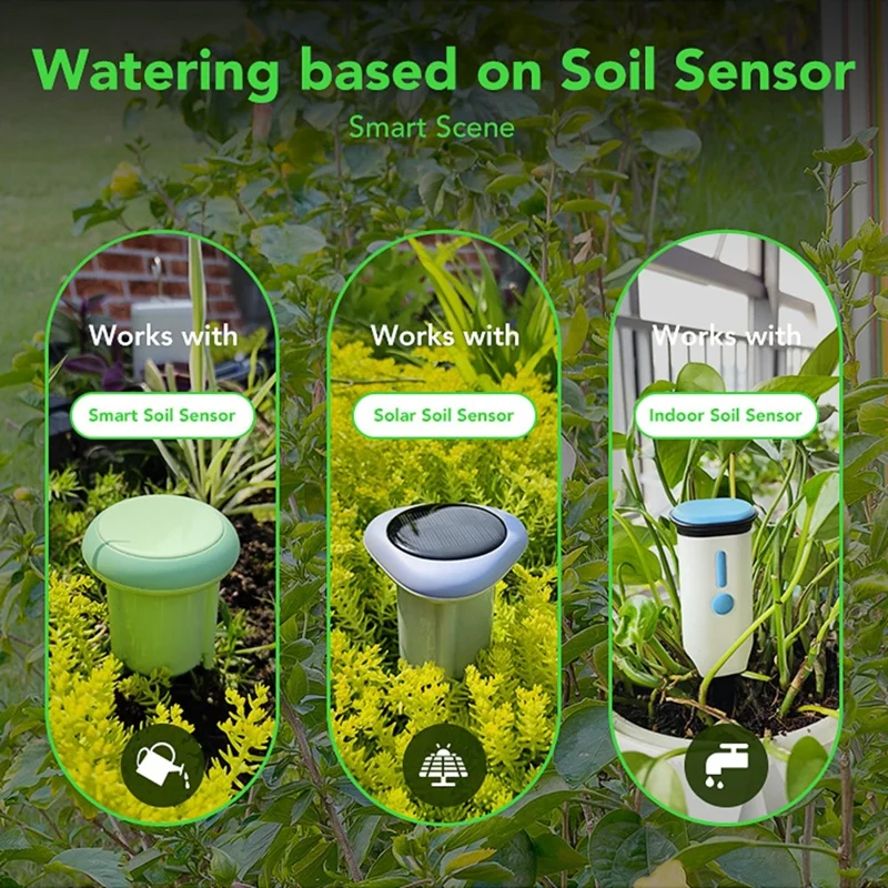 NEO NAS-WV08W Tuya WiFi Smart Auto Plant Watering System Timer Remote Control Indoor Balcony Flower Pot Irrigation Dripper