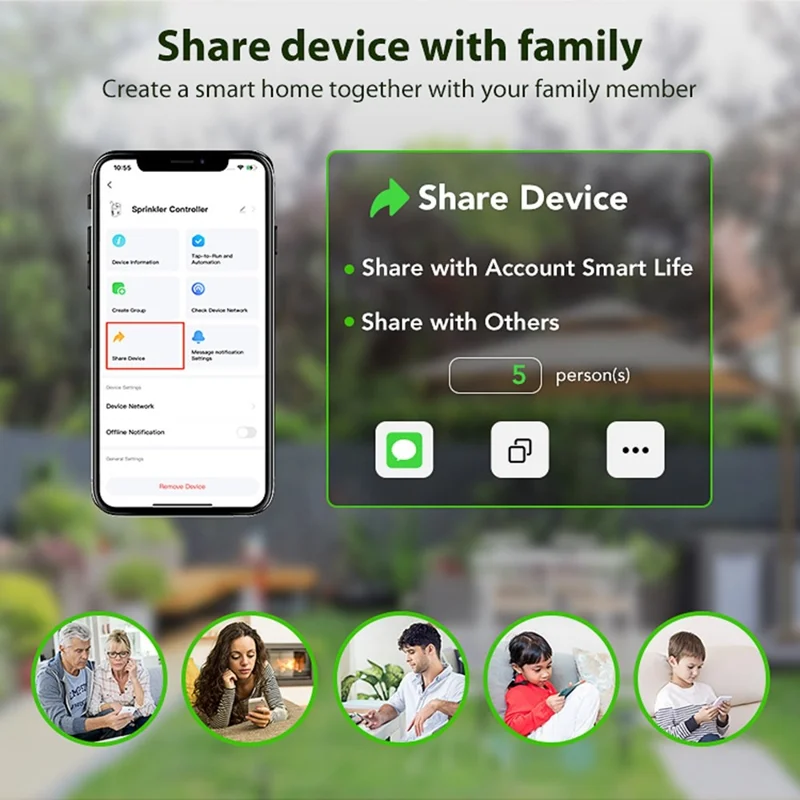 NEO NAS-WV08W Tuya WiFi Smart Auto Plant Watering System Timer Remote Control Indoor Balcony Flower Pot Irrigation Dripper