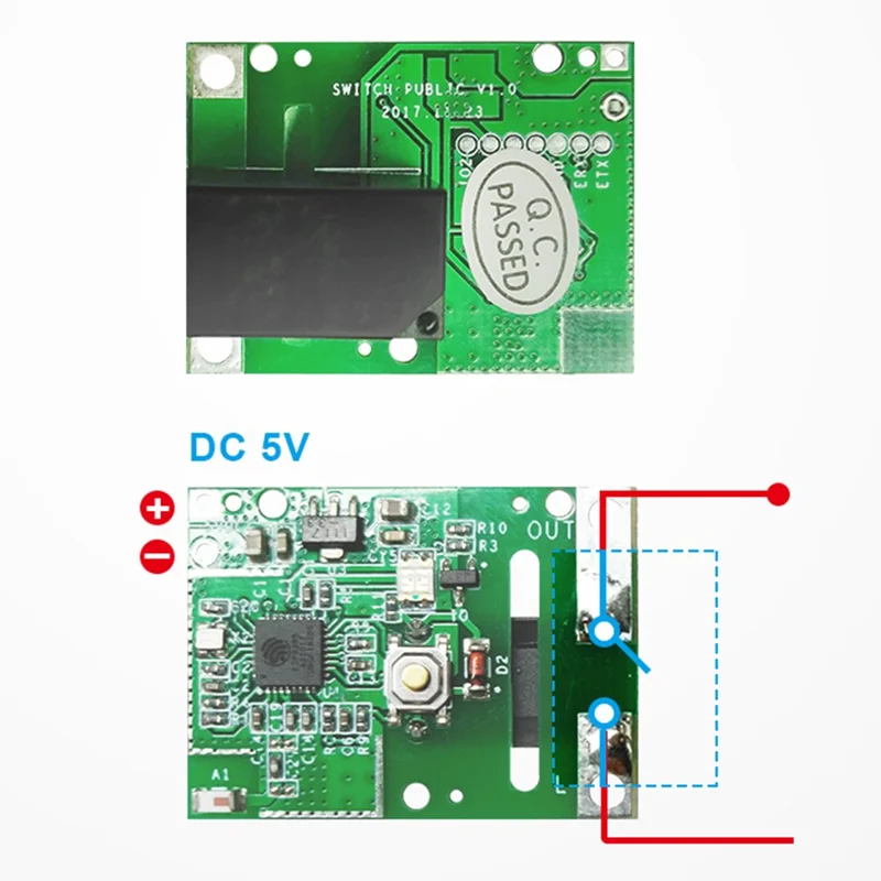SONOFF RE5V1C Модуль для гаражных ворот, беспроводной переключатель, пульт дистанционного управления, устройство для умного дома