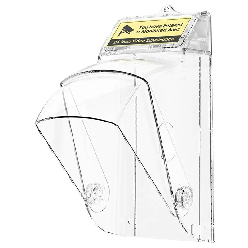 E10 Video Doorbell Waterproof Cover Anti-Theft Mounting Bracket Wireless Ring Button Dustproof Protector Shield for Outdoor Indoor - Transparent